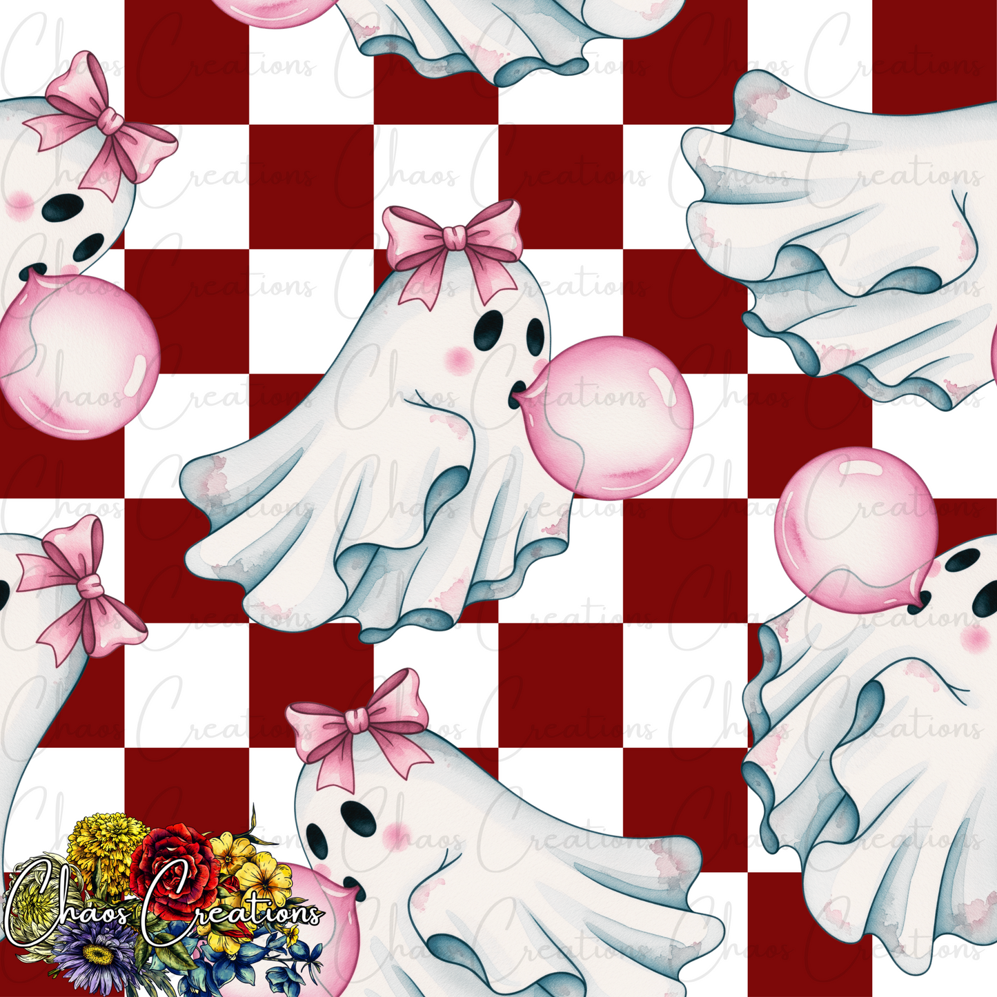 Bubblegum Ghost, red colorway