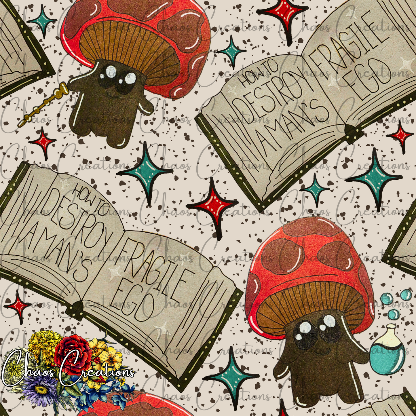 Mushies on a Mission (hand drawn) *Hextober day 5*