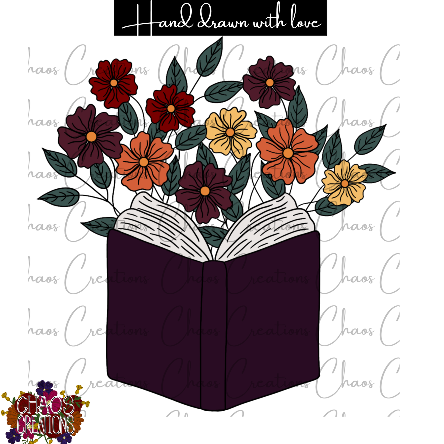 PNG: Purple Book Bouquet