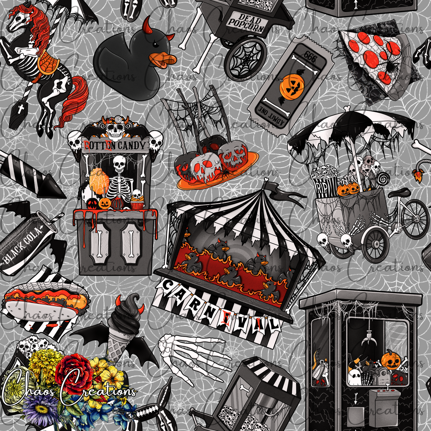 LIMITED EXCLUSIVE: Creepy Carnival, grey webs (6 copies)