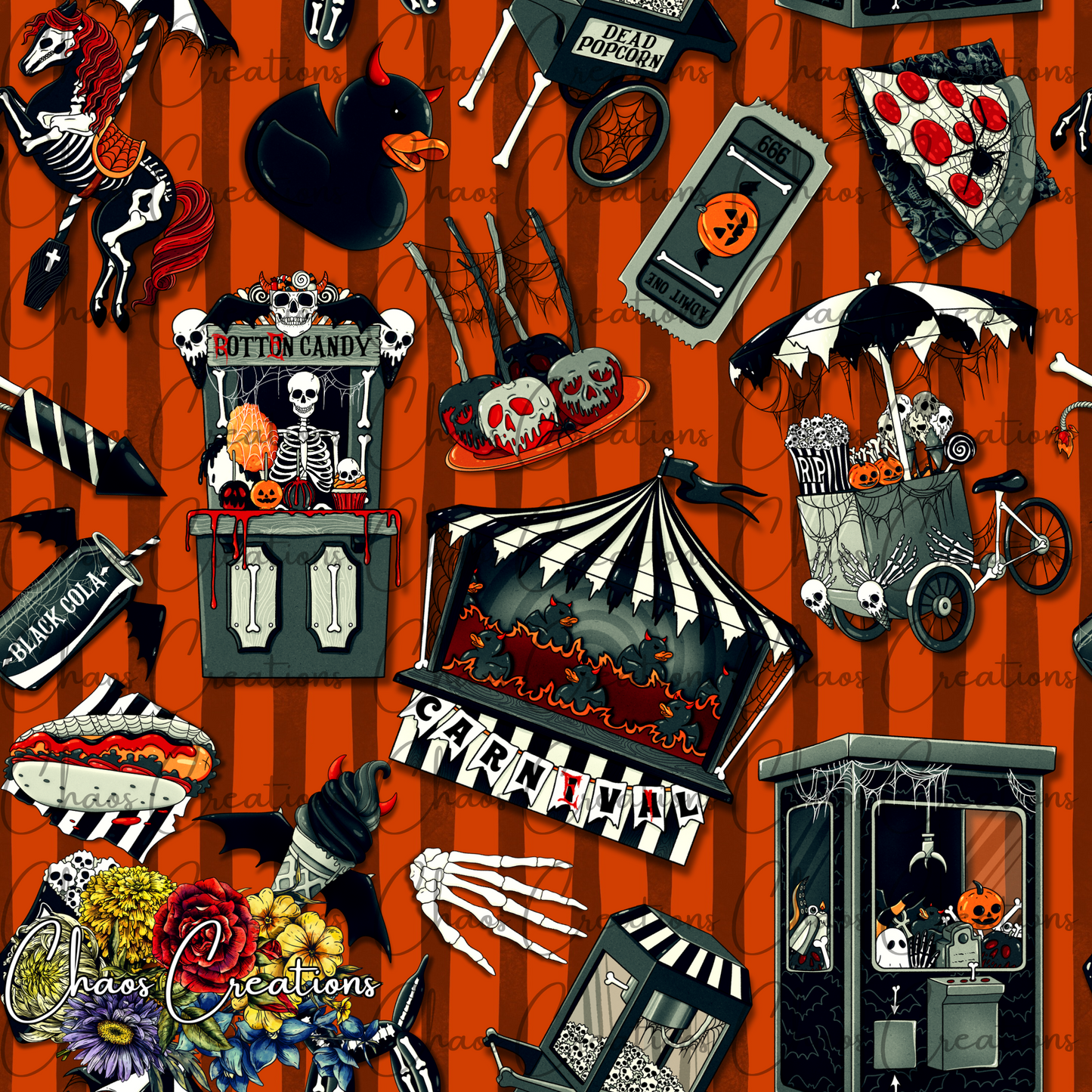 LIMITED EXCLUSIVE: Creepy Carnival, orange stripe (6 copies)