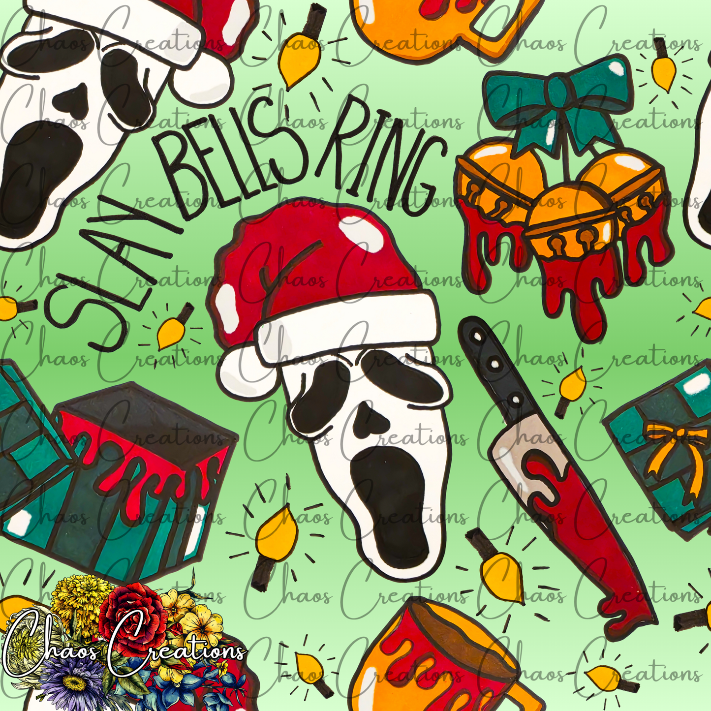 Slaying Christmas, green colorway *Hextober day 17*