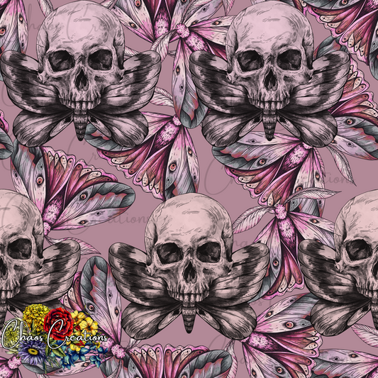 Pink Moth Skulls