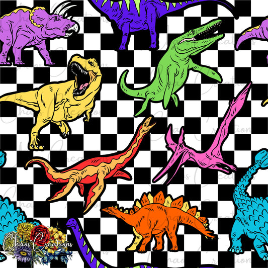 Colorful Dinosaurs (3 colorways)