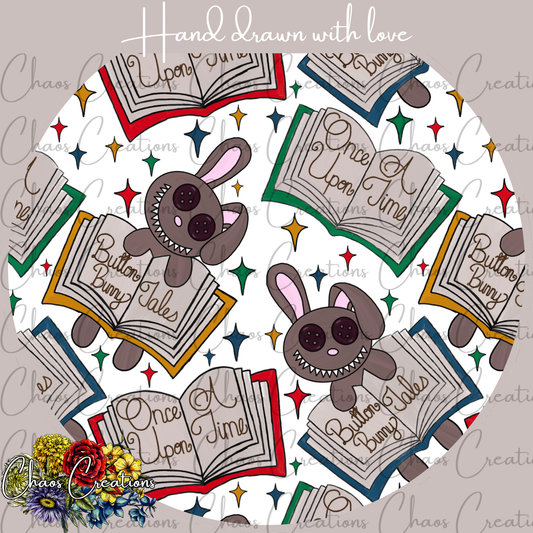 Button Bunny Tales, white