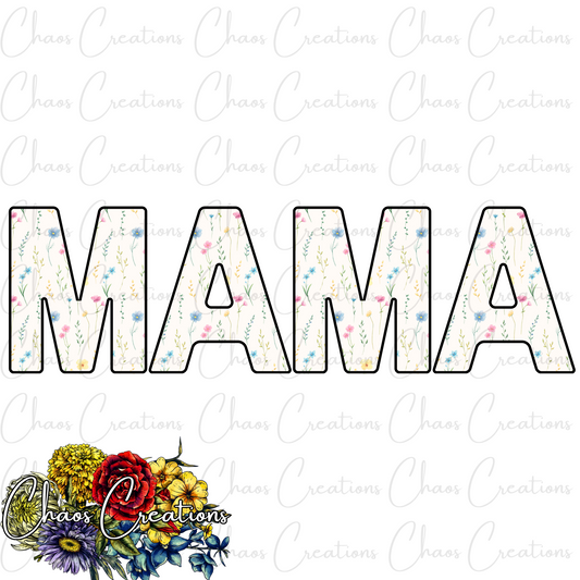 PNG: Dainty Floral Mama
