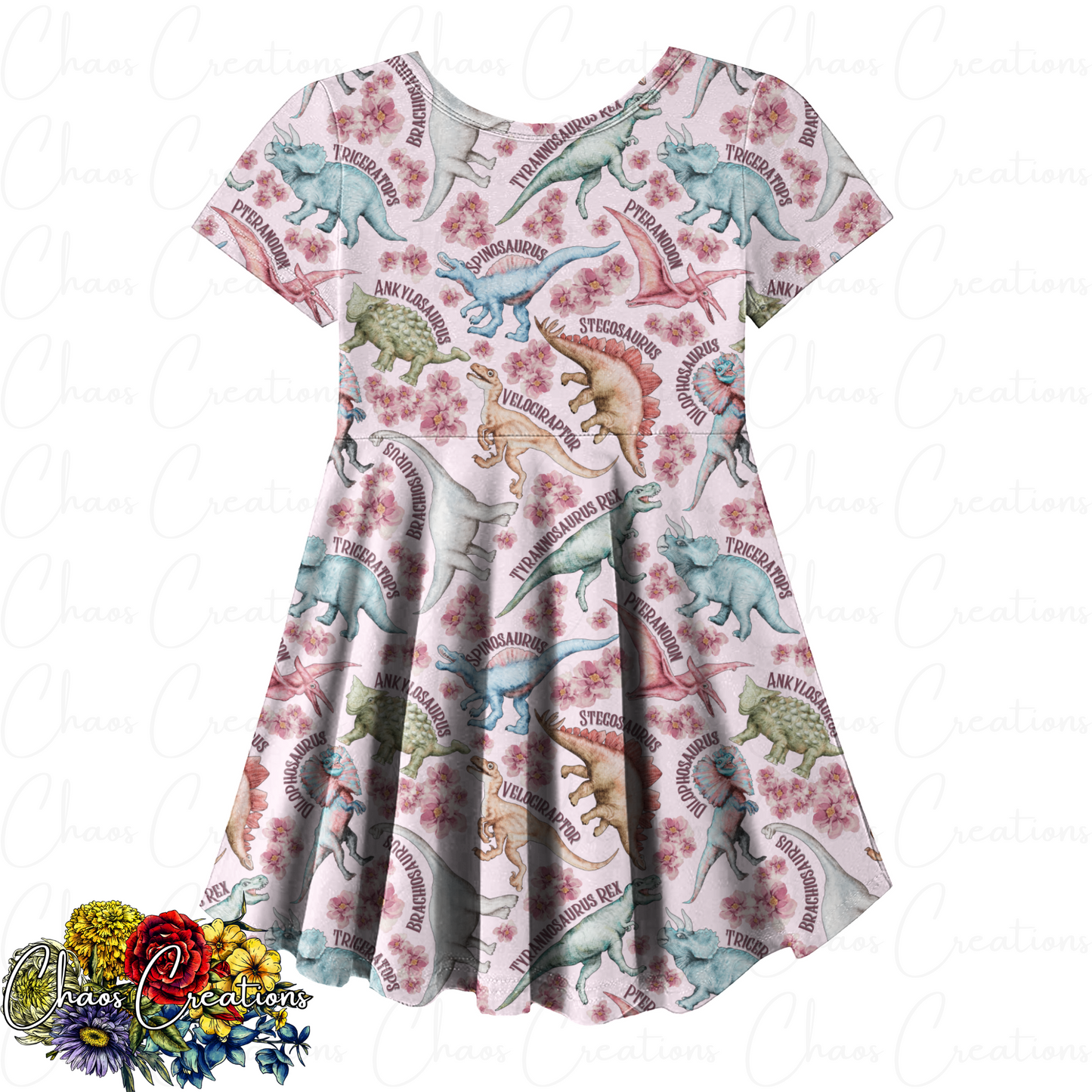 Dinosaur Names, floral colorway
