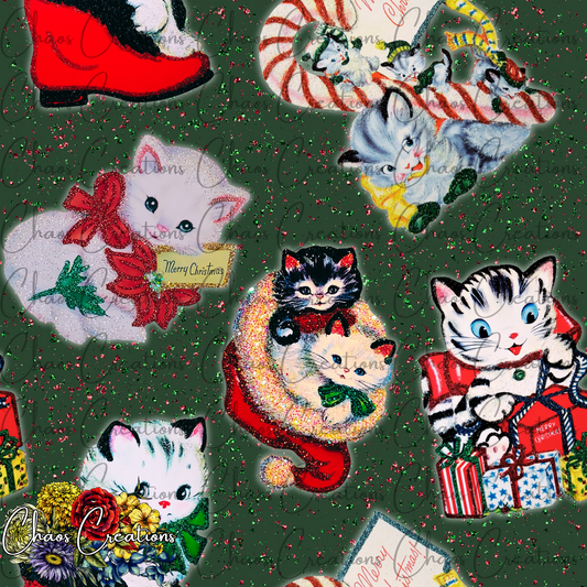 Vintage Christmas Cats