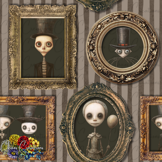 Creepy Hallway Frames