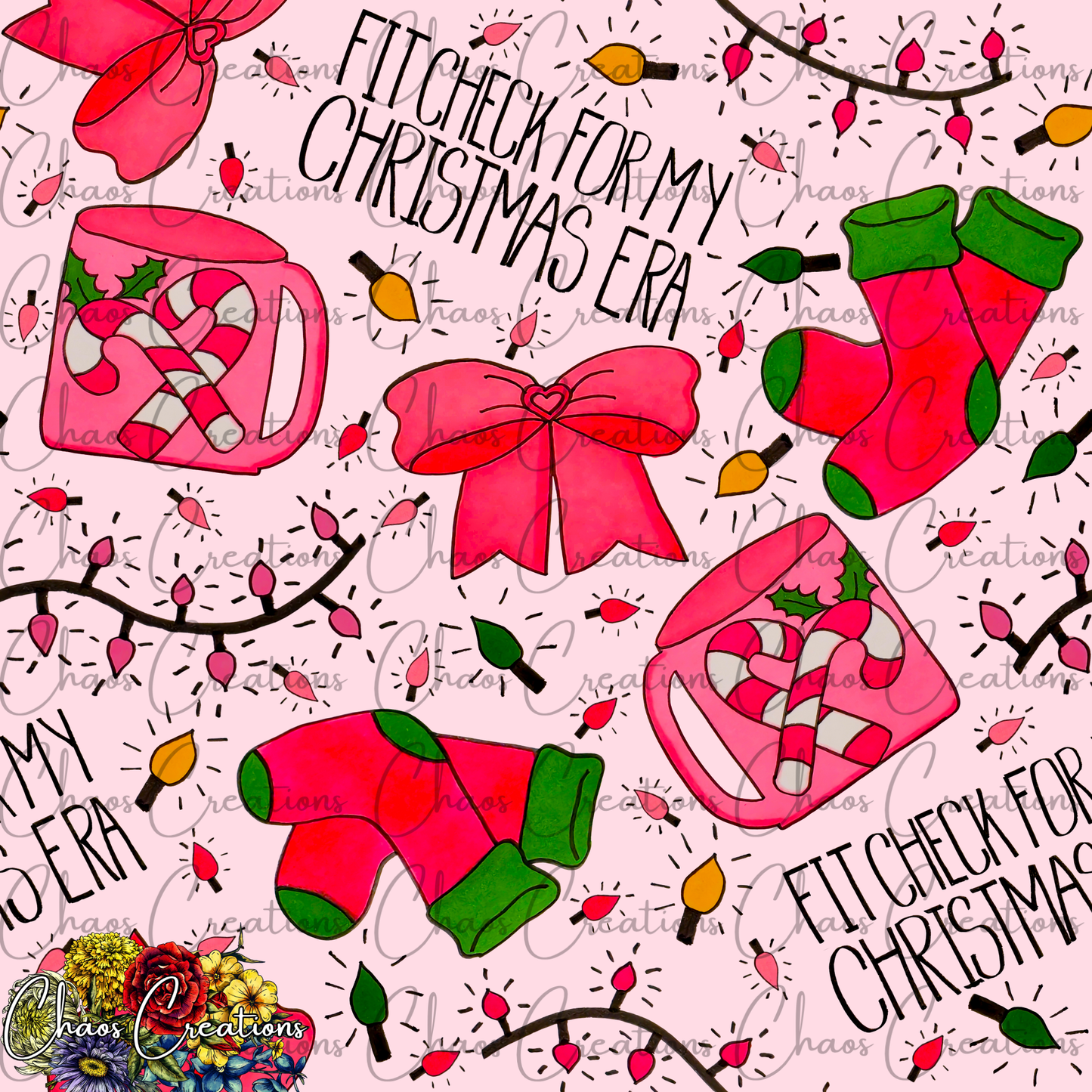 Christmas Fit Check, pink colorway