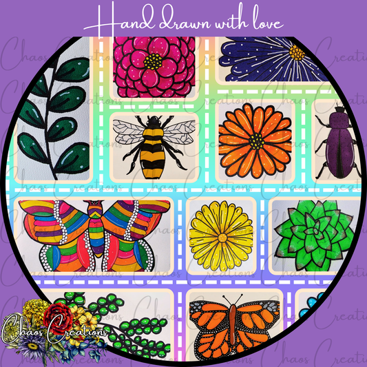 Patchwork Garden, pastel colorway *Hextober day 7*