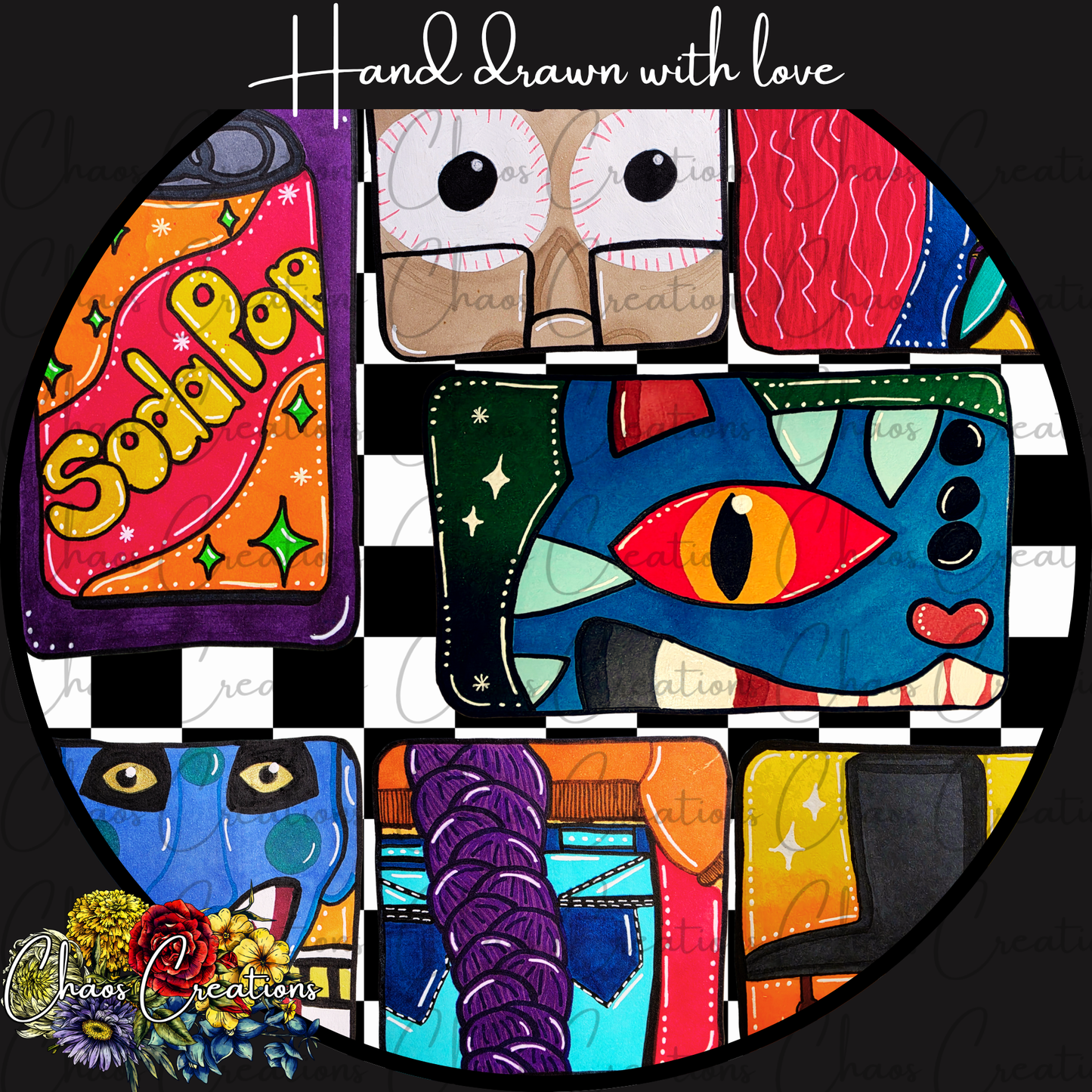 Kpop Boxes, checkered