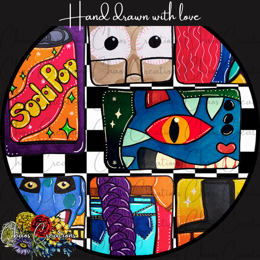 Kpop Boxes, checkered