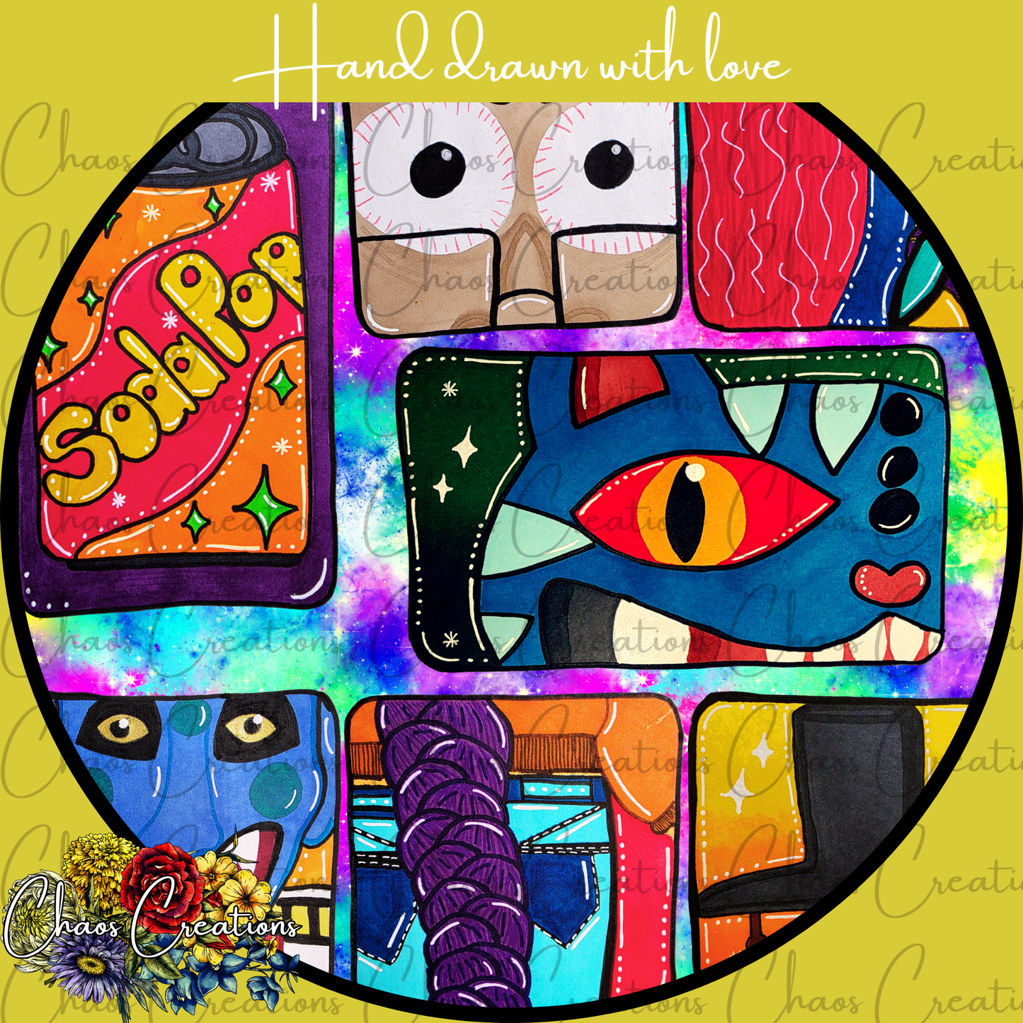 Kpop Boxes, colorful galaxy