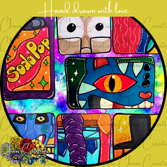 Kpop Boxes, colorful galaxy