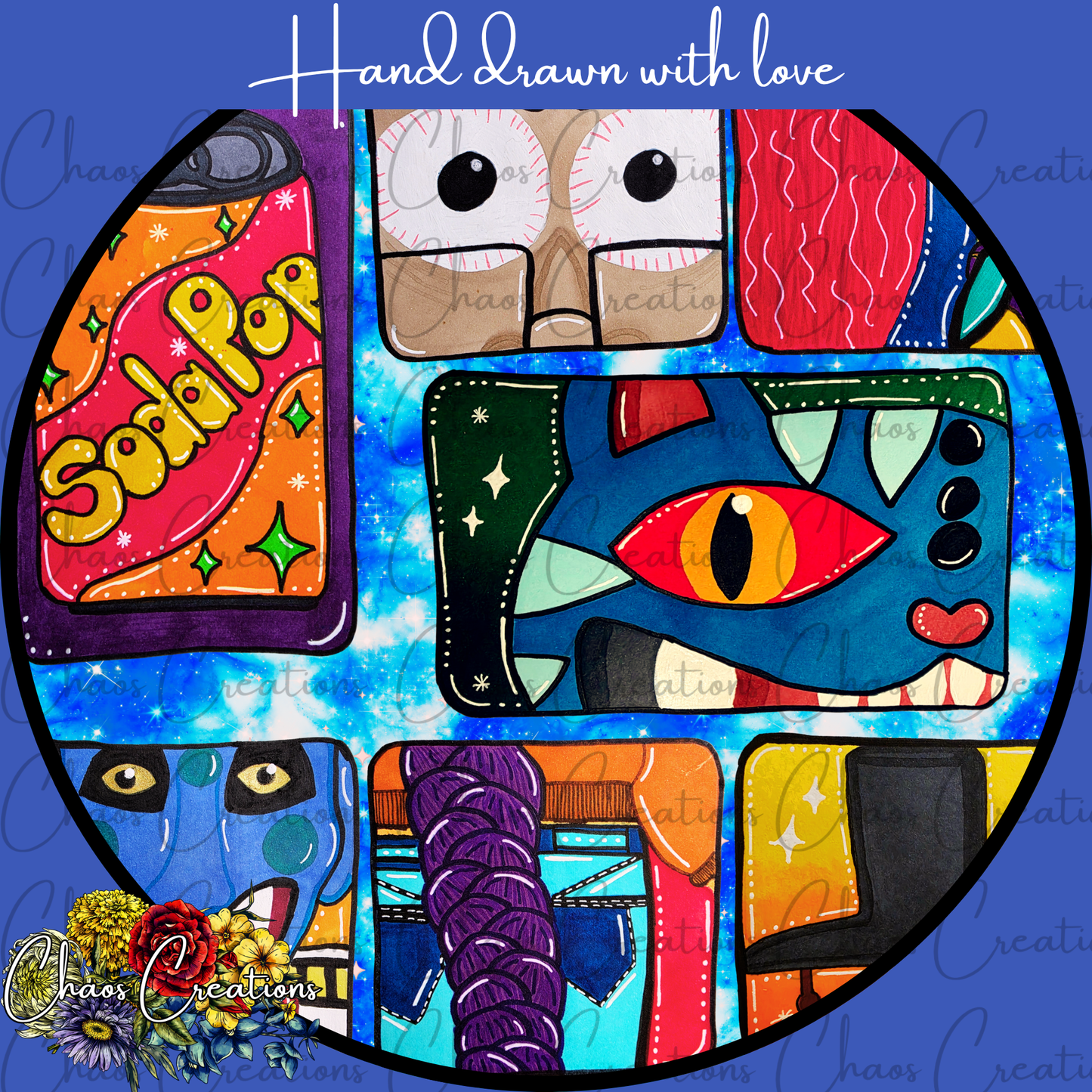 Kpop Boxes, blue galaxy