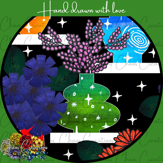 Galaxy Vases, dark colorway *Hextober day 10*