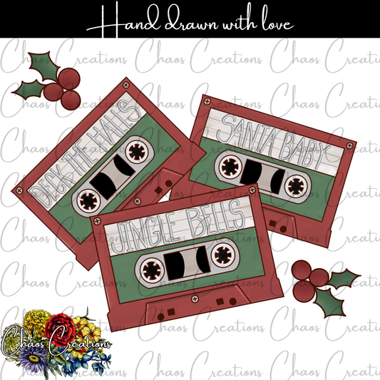 PNG: Christmas Cassettes