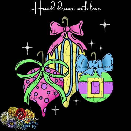 PNG: Pastel Ornaments