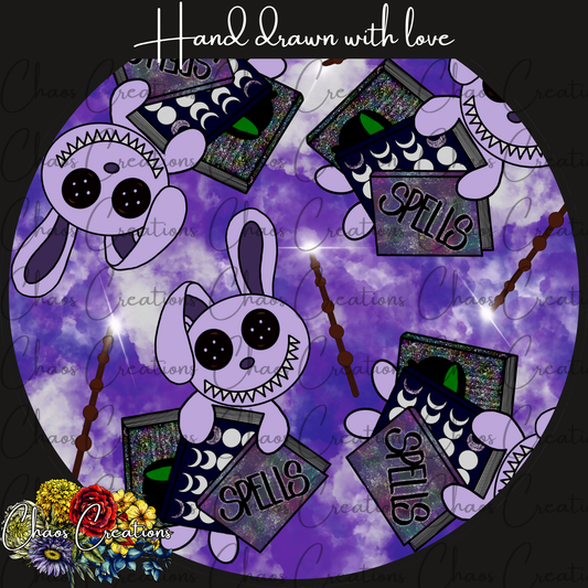 Button Bunny Spellbook, purple