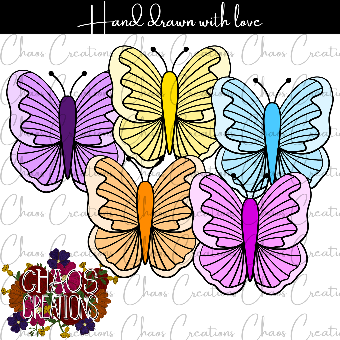 CLIP ART: Butterflies