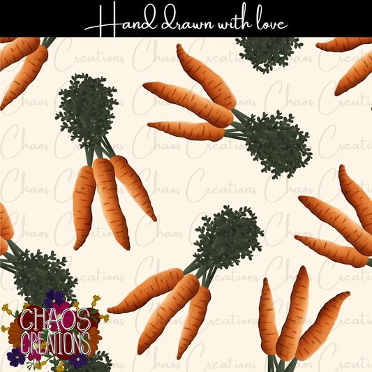 Watercolor Carrots (3 colorways)