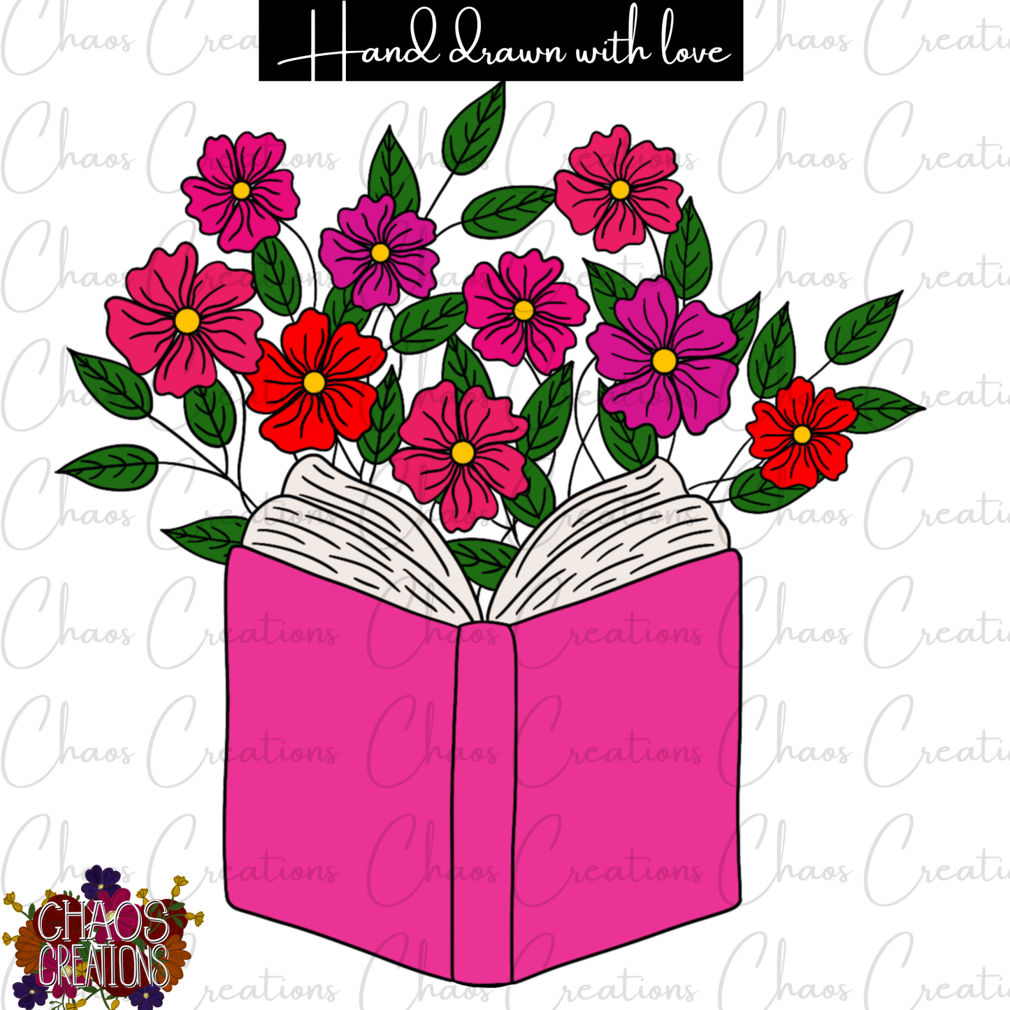 PNG: Pink Book Bouquet