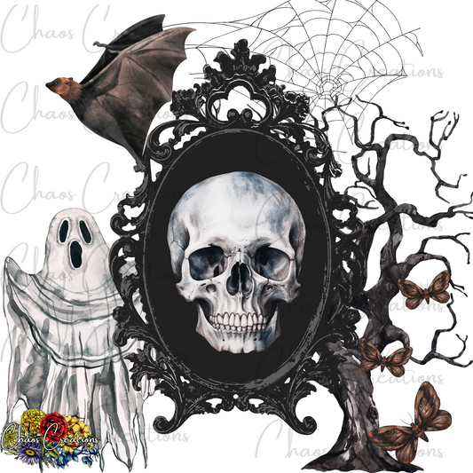 PNG: Antique Framed Creepy