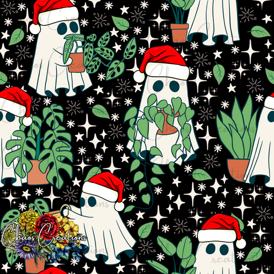 LIMITED EXCLUSIVE: Chistmas Ghost Planters, black colorway (6 copies)