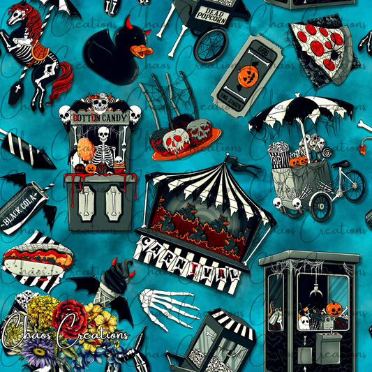 LIMITED EXCLUSIVE: Creepy Carnival, teal galaxy (6 copies)