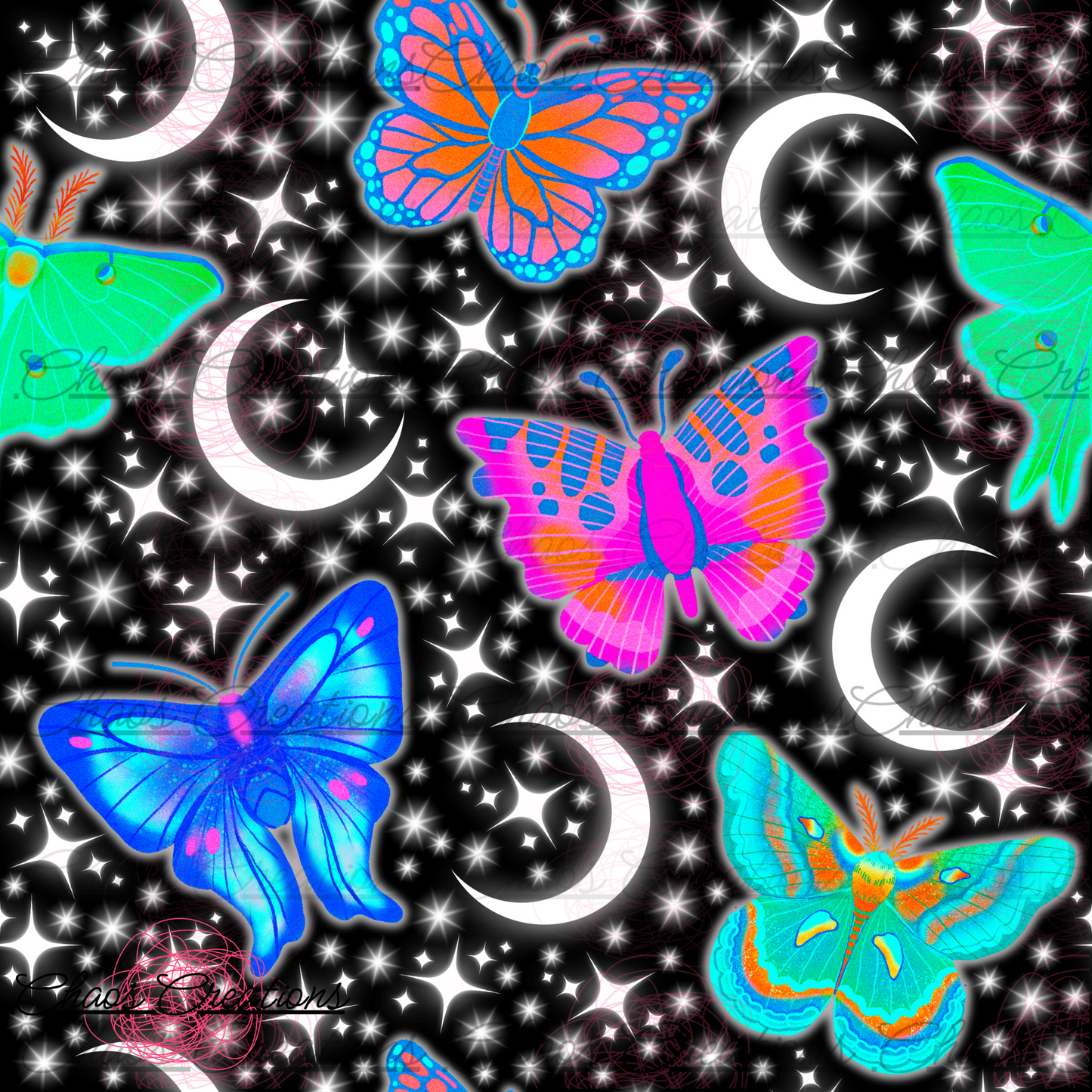 Neon Moths