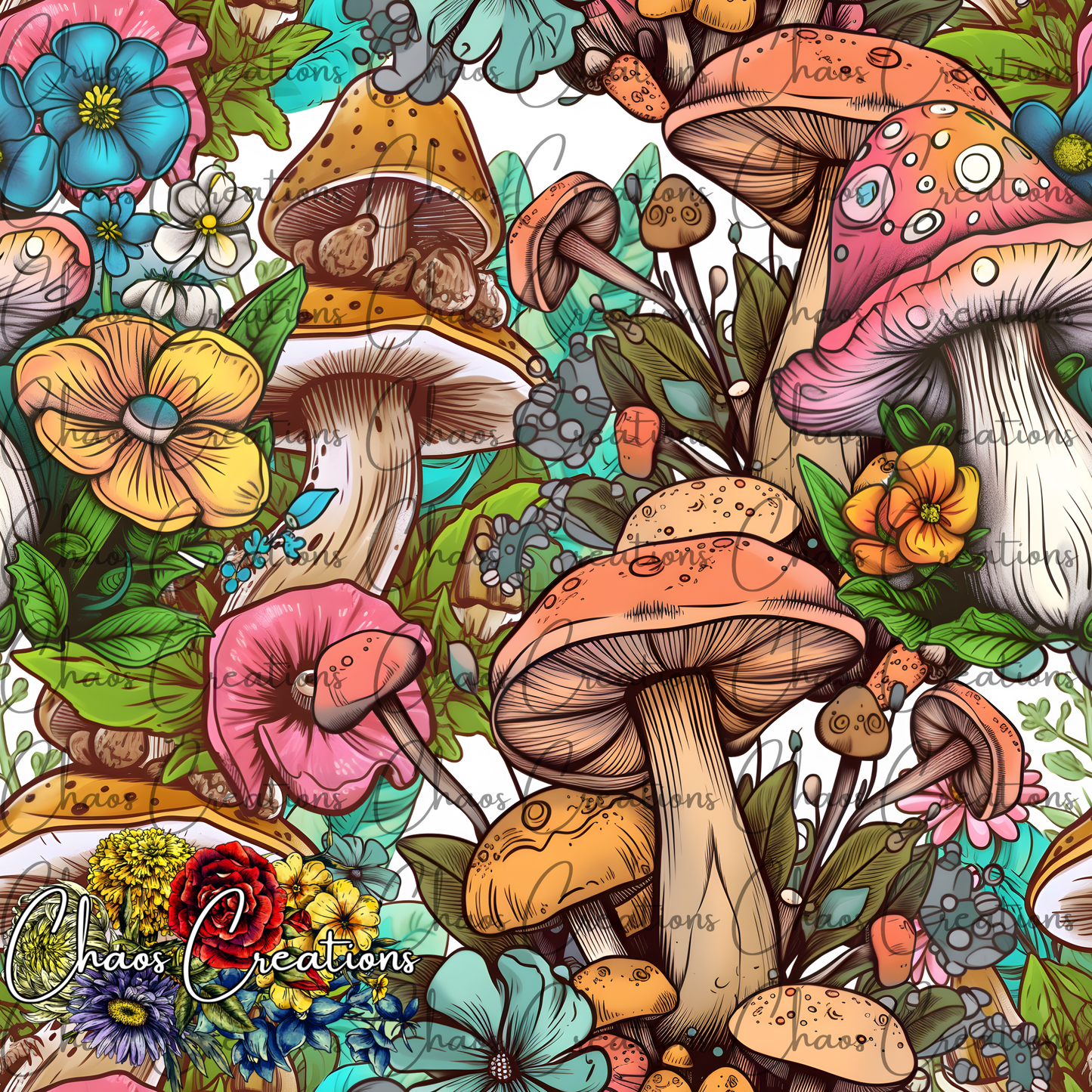 Floral Mushrooms