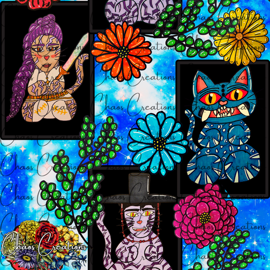 Kitty Hunters (hand drawn)