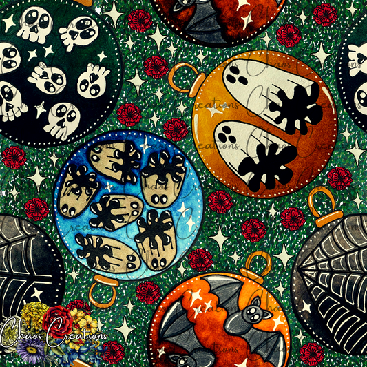 Creepmas Ornaments (hand drawn)